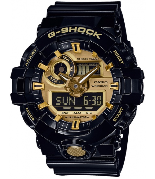 Casio G-SHOCK No Comply Black And Gold GA-710GB-1AER